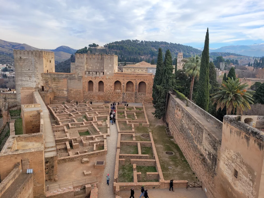 View of the Alcazaba from the Torre de la Vela