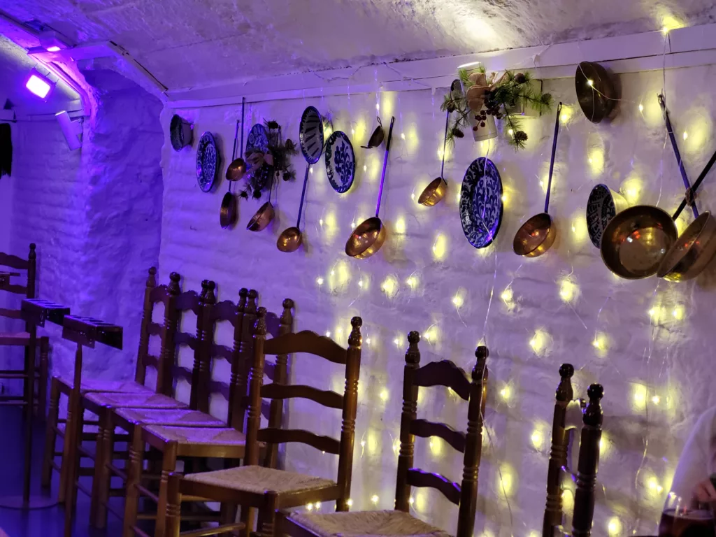 Photo of cozy one room flamenco venue, similar to a cave house, in Granada Spain