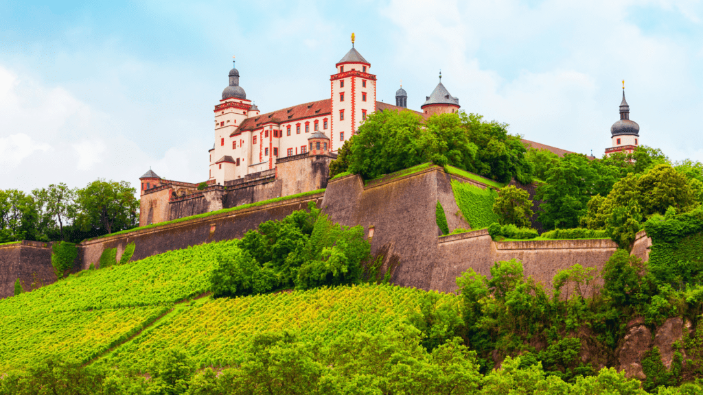 Photo of the Marienberg Fortess in Wurzburg with is included with the Bavarian Castle Pass.