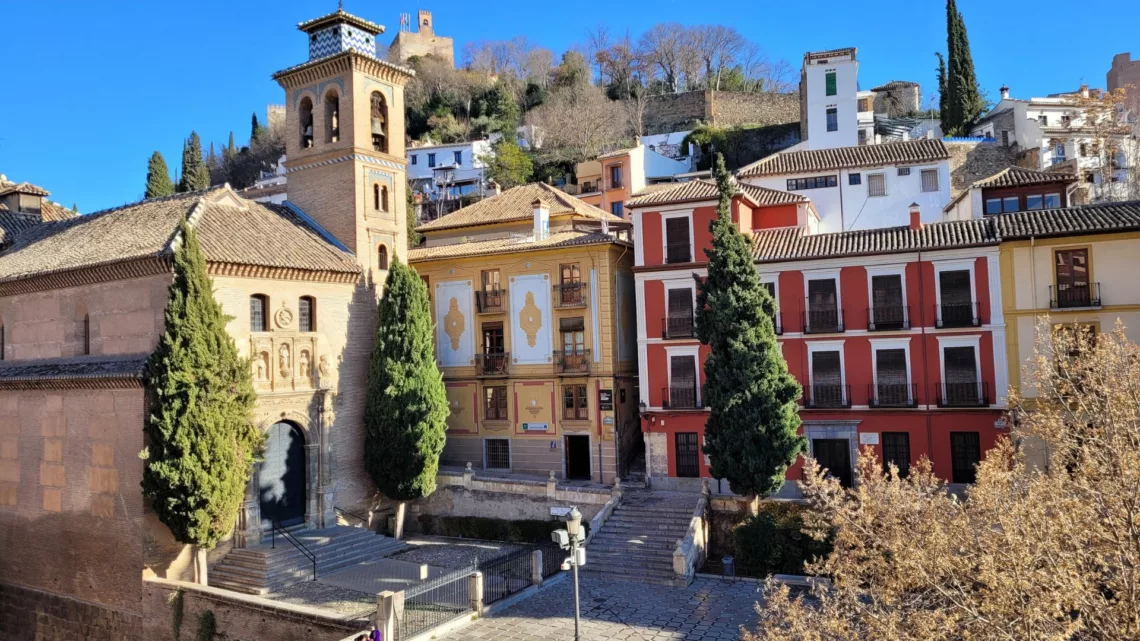 View from Plaza Nueva in Granada