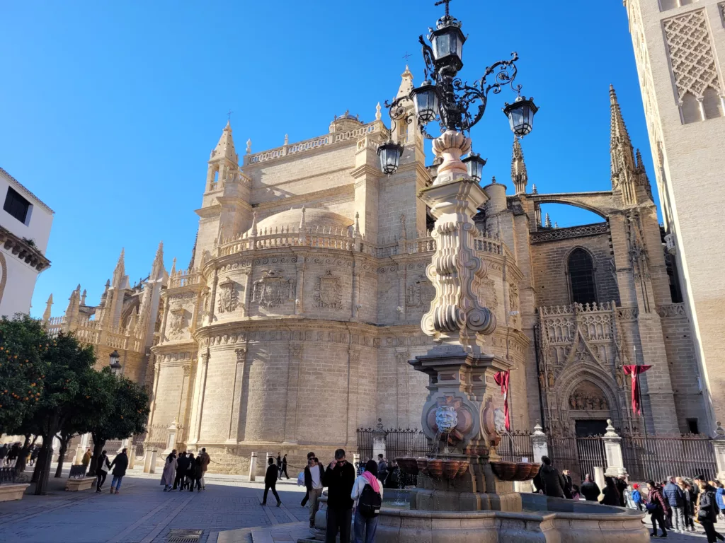 The back of the Seville Cathedral