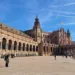 Photo taken by the author on her visit to Plaza de Espana. The view looking from one side to the other.