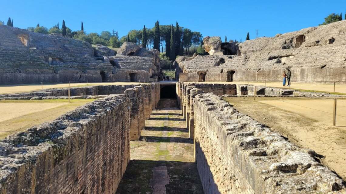 The amphitheater at Italica, near Seville