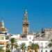 skyline of Seville's Barrio de Santa Cruz