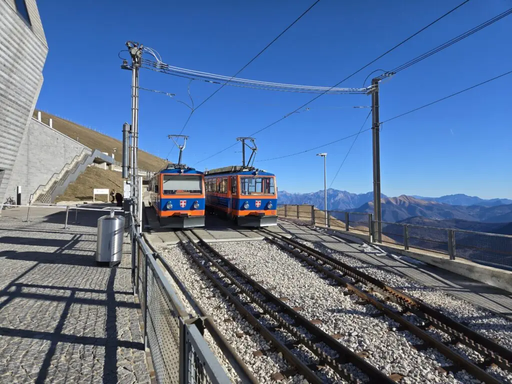 Monte Generoso Trains at Mountain Top