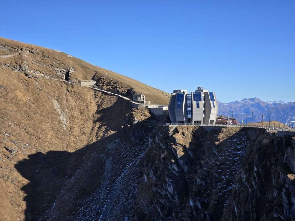 Photo of the visitor center atop Monte Generoso